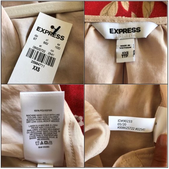 Satin V-Neck Hi-Lo Cream Tunic Blouse *NEW WITH TAGS* - Picture 16 of 16